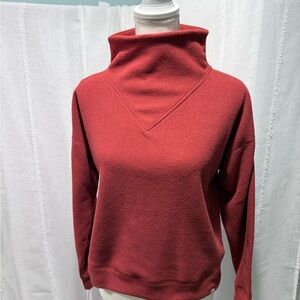 Stio Deep Rust Turpin Fleece Mockneck Pullover - Women's